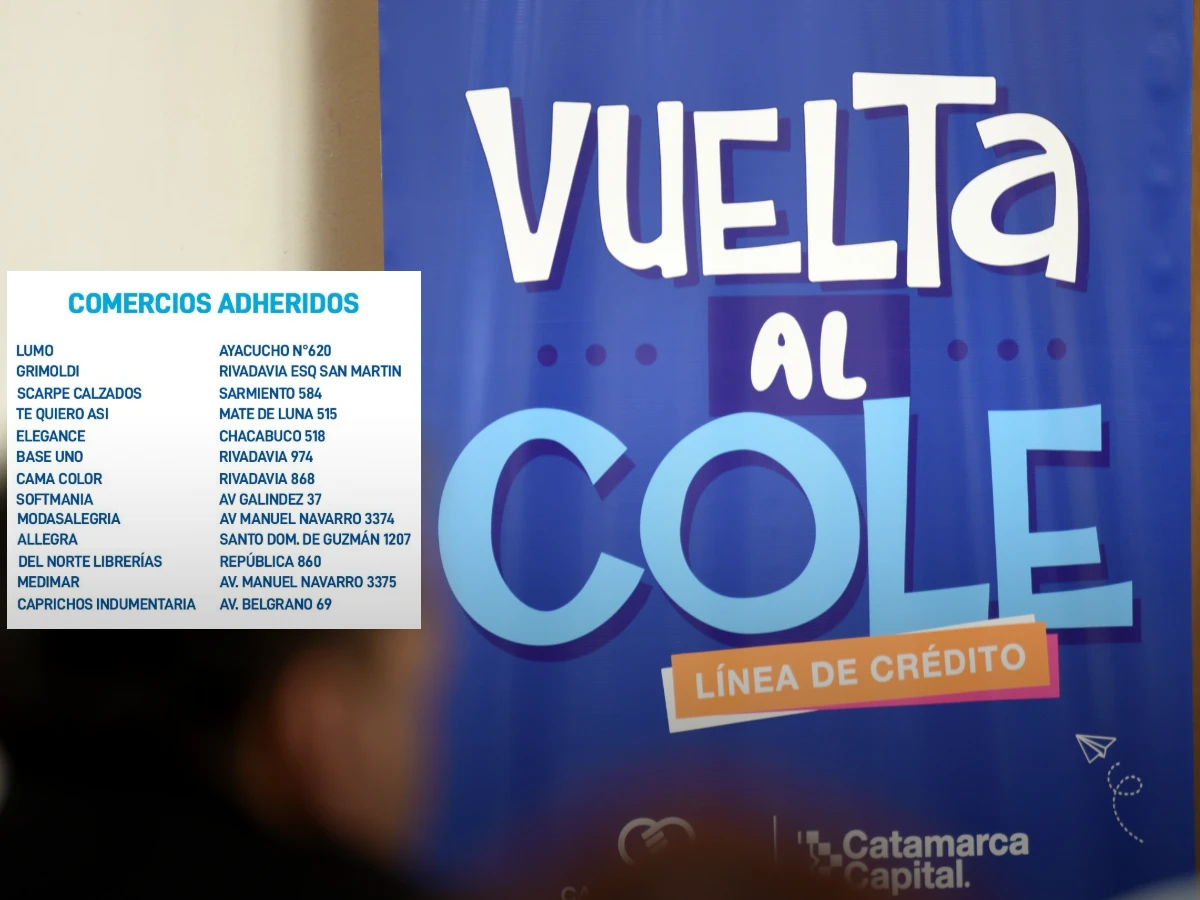 Comercios Adheridos Vuelta al Cole Catamarca
