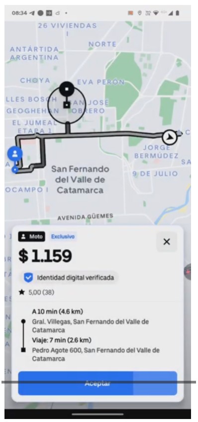 Cuanto paga uber moto