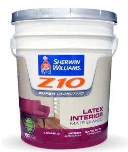 Sherwin Williams Latex Z10 interior mate de 20L blanco