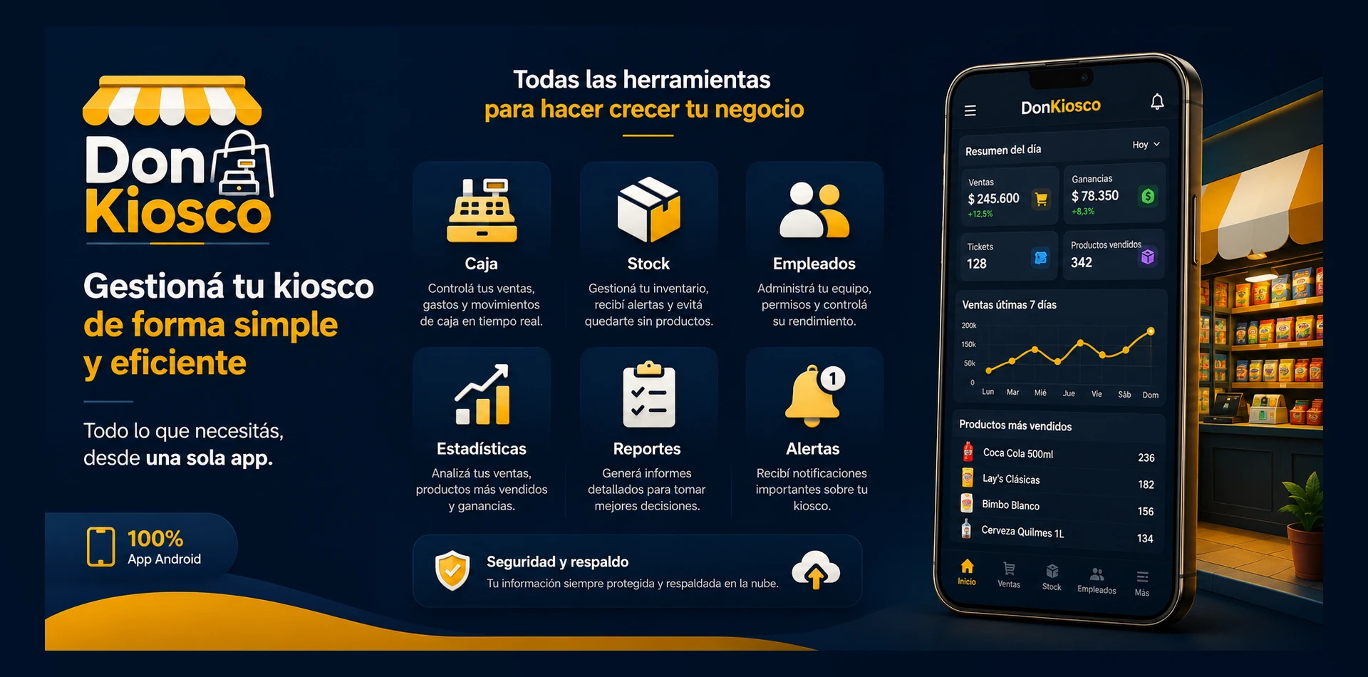 DonKiosco App para Gestionar Kiosco Gratis