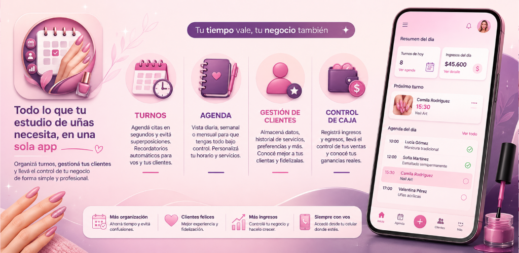 Nilsy Agenda Turnos de Uñas